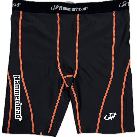 SHORTS SEGUNDA PELE HAMMERHEAD PERFORM - CINZA/LARANJA